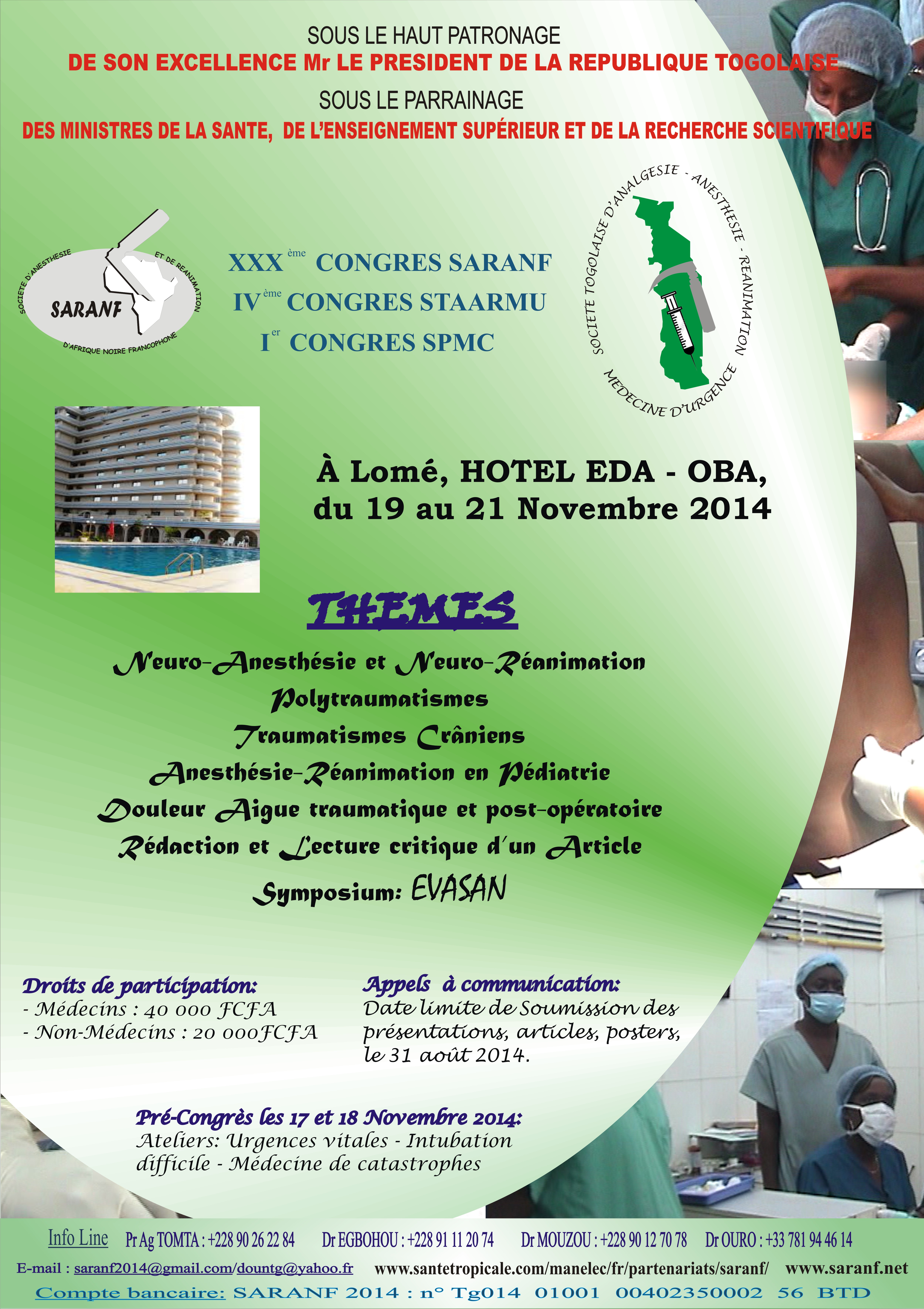 NOUVELLE AFFICHE SARANF 2014